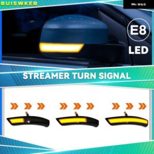 ウォーターブリンクダイナミックフローティングサイドミラー LEDウィンカーライト フォード フォーカス 2 MK2 フォーカス 3 MK3 3.5モンデオMK4 EU