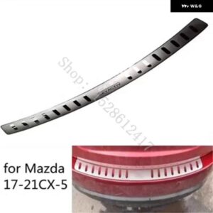 カーアクセサリー ステンレス リア バンパー プロテクター シル トランク トレッドプレート トリム マツダ CX-5 CX 5 CX5 2017 2018~2024