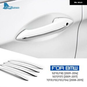 カー スタイリング 車 ドアハンドル カバー シルバーモールディング トリム ハンドルストリップデコレーション BMW F18 F10 F07 F01 F02 F03 F04