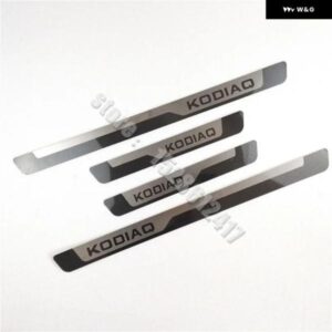 ドアシルストリップ シュコダ KODIAQ 2016-2022 ステンレス スカッフプレート ペダル ペダルカバー カー スタイリング ステッカー 自動車アクセサリー