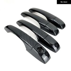 クライスラー 200 2011 - 14 カーボン クローム カー ドアハンドル カバー トリム ステッカー カーアクセサリー