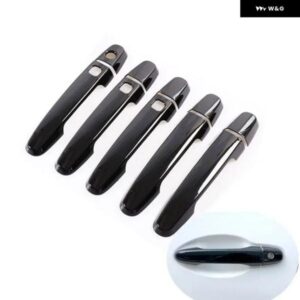 トヨタ RAV4 RAV 4 2006 - 13 グロスブラッククロームカー ドアハンドル カバー スタイリング アクセサリー