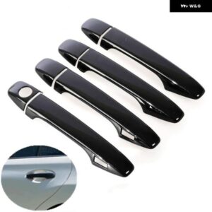 トヨタ プリウスV プリウス40 ZVW40 ZVW41 グランドプリウス+ 2012-2019 光沢ブラック 車 ドアハンドル カバー ステッカー スタイリング アクセサリー