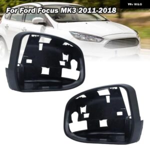 ドアサイドミラー フレーム フォード フォーカス MK3 2011 2012 2013-2018 ユーロ バージョン テクスチャードブラックサイドウィングミラー フレーム