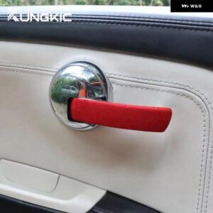 イタリアントップスエード ドアハンドル ステッカー フィアット500 2008 - 11 アバルト595 2012 - 16-2020 - 23