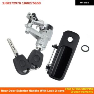 テールゲート リア アウター ドアハンドル ロック付き キー2個付き VW GOLF IV LUPO SEAT AROSA 1997-2006 1J6827297G 1J6827565B