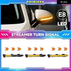 ダイナミックLEDウィンカークリスタルVW ゴルフ MK7.5 GTI 7 7.5 R RLINE GTD MKVIIミラー ライトクリア2013 2015 2018 2019 2020アロー