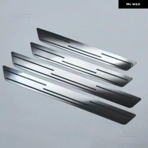 ステッカー シボレー TRAX 2014 - 2019 カーアクセサリー ドアシル プロテクター オート スタイリング ステンレス スカッフプレート ガード トリム