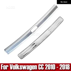 カーアクセサリー フォルクスワーゲン CC 2010 - 2018 ステンレス テールゲート トランク リア バンパー プロテクター シル