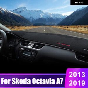 シュコダ オクタビア 3 A7 MK3 5E 2013 - 19 車用 ダッシュボード カバー サンシェード 滑り止めマット インテリア アクセサリー