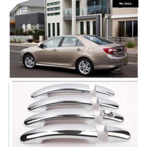 クロームカーサイド ドアハンドル カバー トリム ステッカー トヨタ カムリ 2012 - 16 配送