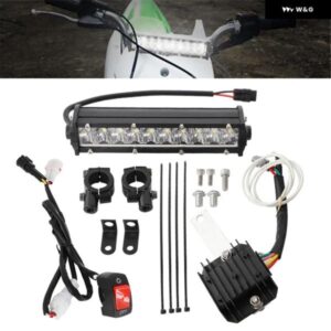 カワサキ KLX110 2002-2009 KLX110 フロント LED ライトバー ヘッドライト キット - プラグアンドプレイ