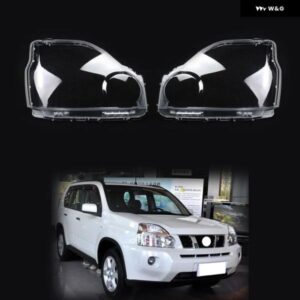 車用フロント ヘッドライト カバー 日産 X-TRAIL 2007-2011 オート ヘッドランプ ランプシェード ランプカバー ヘッドランプ ライト レンズ シェル キャップ