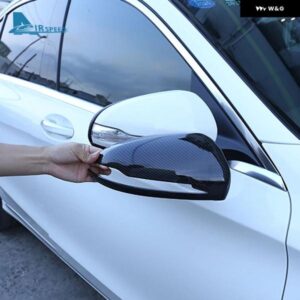 メルセデス ベンツ C E S クラス W205 W213 W222 GLC W253 2015-2020 LHD アクセサリー - カーボン スタイル カーバックミラー カバー