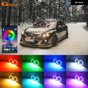 アテンザ GH MK2 2008 - 12 BT アプリ RF マルチカラー 超高輝度 RGB LED エンジェルアイキット ハローリング