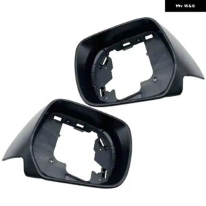 車用ブラック プラスチック フロント左右バックミラー ドアウィングミラー カバー ハウジング レクサスGX460 2010-2023