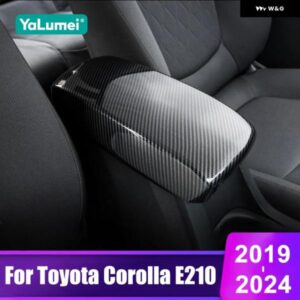 トヨタ カローラ E210 2019 - 24 ハイブリッドカー アームレスト ボックス トリム カバー 防水 パッド アクセサリー