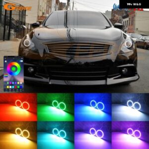 INFINITI G25 G35 G37 Q40 日産 SKYLINE 250GT 350GT 370GT V36 BT APP 超高輝度マルチカラー RGB LED エンジェルアイ ハローリング