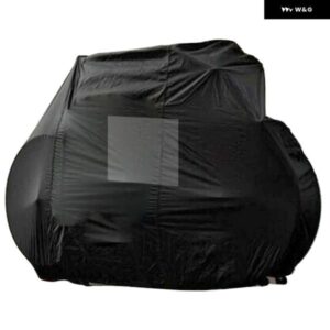 キャンピングカー キャラバン モーターホーム用リアカバー ブラック 210D 超強力 自転車2～3台 防水