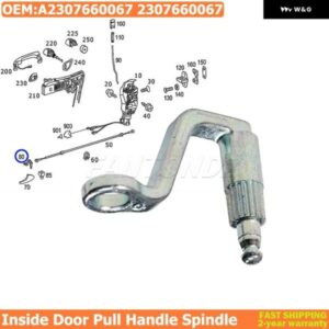 メルセデス ベンツ SL R/W230 SLR W/R199 内側ドアプルハンドルスピンドル A2307660067 2307660067