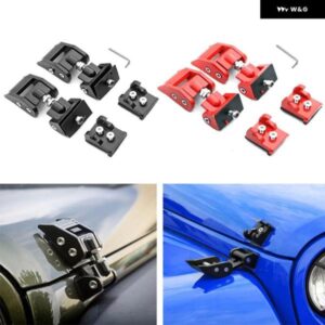 2個入り 車 エンジン フードラッチロックキャッチカバー キット ジープ ラングラー JK 2007-2018 JL JLU グラディエーター JT 2018-2021 オートアクセサリー