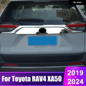 トヨタ RAV4 2019 - 24 XA50 ハイブリッド リアテール トランク ドアアッパーストリップ トリム カバー 外装 アクセサリー
