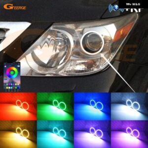 レクサス LX 570 LX570 2007 - 11 BLUETOOTHアプリ マルチカラー 超高輝度 RGB LED エンジェルアイキット ハローリング