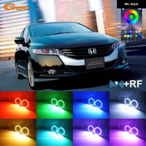 ホンダ オデッセイ RB3 RB4 2008 - 13 BLUETOOTHアプリ マルチカラー 超高輝度 RGB LED エンジェルアイキット ハローリング
