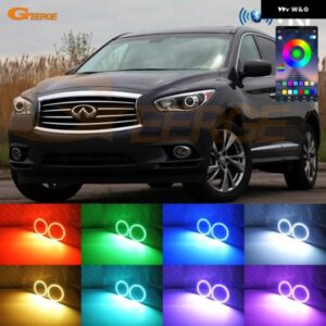 インフィニティ QX60 JX35 2012 - 15 BLUETOOTHアプリ マルチカラー 超高輝度 RGB LED エンジェルアイキット ハローリング