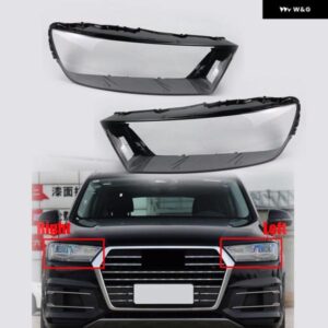 アウディ Q7 2016-2019 2017 2018 車用 ヘッドライト ヘッドランプ カバー シェルレンズ