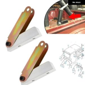 アルミ製ソフトトップリアボウヒンジハードウェアキット 両側 スズキ サムライ 1986-1995 スズキ SJ410 1982-1985