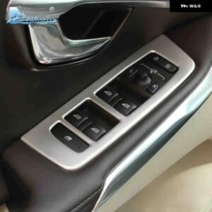 アルミ 合金 製ウィンドウリフター コントロール フレーム ウィンドウスイッチ 装飾 アームレスト パネル RESTICKER ボルボ V40アクセサリー