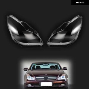 メルセデス ベンツ CLS W219 2006-2011 車用 ヘッドライト シェルランプシェード レンズ カバー ペア