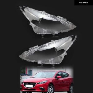 マツダ 3 アクセラ 2014 2015 2016 車用ハロゲン ヘッドライト カバー ヘッドランプ シェルシェード マスク ランプシェード レンズ ペア