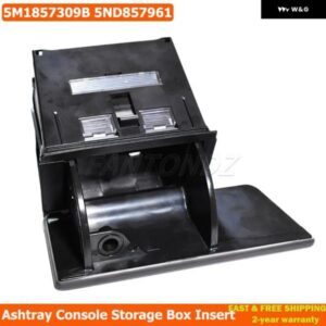 5ND857961 5M1857309B ブラック 灰皿 コンソール 収納 ボックス インサート LHD VW ティグアン ゴルフ プラス 2009 - 14