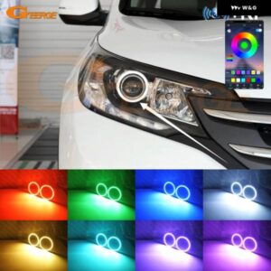 ホンダ CR-V CRV IV 2012 2013 2014 プロジェクター HD BLUETOOTH アプリ マルチカラー 超高輝度 RGB LED エンジェルアイキット ハローリング