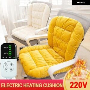シートヒーター パッド 付き オフィスチェア 電気ヒーター クッション 9段階温度 サーモスタット内蔵マット