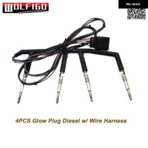 新型 VW ゴルフ ジェッタ MK4 02-03 1.9TDI ALH ディーゼル アウディ A3 SEAT AROSA グロープラグ 配線 ハーネス 付き 038971220C N10140105