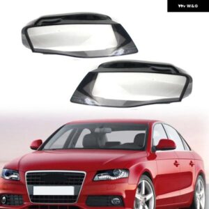 アウディ A4 B8 08-12 8K2 車用 ヘッドライト レンズ カバー ランプシェード シェルペア