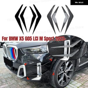 BMW X5 G05 LCI Mスポーツ 2023+ フロント バンパー フロントウィンドナイフスポイラー エアベント カスタム 外装 カー ステッカー