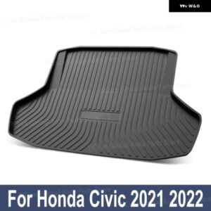 3D TPO トランク マット ホンダ シビック 2021 2022 11代目 セダン ハッチバック カーゴ ブートライナー トレイ カーペット 滑り止めマット アクセサリー
