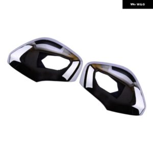 1ペア シルバー 外装 リアビュー サイドミラー カバー キャップ ABS 日産 アルマダ 2017 - 23