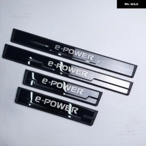 日産 X-TRAIL T33 QASHQAI J12 E-POWER 2022-2024 車ドアシル ステンレス クローム キックプレートガード ペダル パッド プロテクター スタイリング