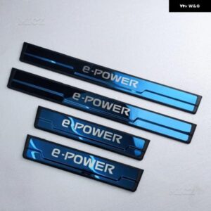 日産 X-TRAIL T33 QASHQAI J12 E-POWER 2022-2024 ステンレス クローム ドアシルキックプレートガード ペダル パッド プロテクター スタイリング