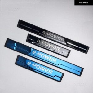 日産 X-TRAIL T33 キャシュカイ J12 E-POWER ステンレス クローム ドアシルキックプレートガード ペダル パッド プロテクター スタイリング 2022-2024