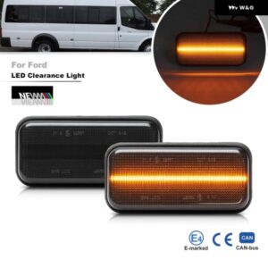 フォード トランジット MK6MK7 2000-2014 スモークレンズ LEDポジションランプ キャンバス クリアランス シティライト バン サイドマーカー