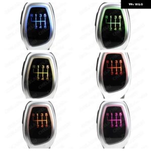 6速 ギア シフト ノブ トリコロールカーアクセサリー