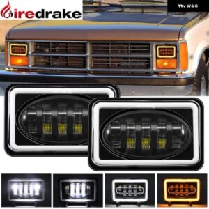 5インチスクエアLED ヘッドライト ラングラー JEEP エンジェルアイズ ヘッドランプ 150W 25000LM DRL ウィンカー トラック ヘッドライト 6000K 3000K 12V