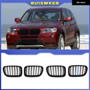 フロントセンターブラックワイドキドニーフード グリル BMW X3 F25 2010 - 13