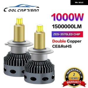 車用ハイパワー H11 360 1500000LM LED ヘッドライト 電球 1000W オートLEDプロジェクター CANBUS 12V 24V H7 H11 H1 9005 9006 車用ランプ